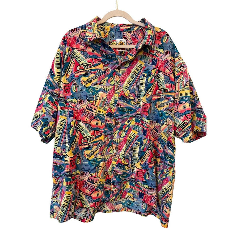Max Boxxer 1990 Vintage Multicolor Casual Button-Up Shirt Size 2X